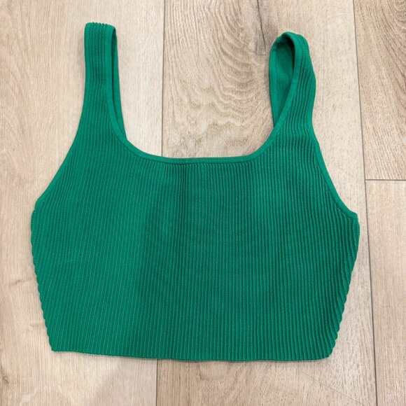 Artizia Babaton Sculpt Knit Squareneck Cropped Tank - Picture 1 of 5